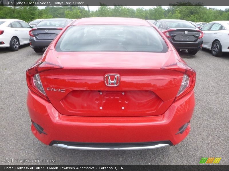 Rallye Red / Black 2019 Honda Civic LX Sedan