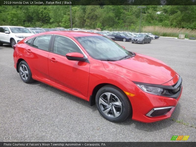 Rallye Red / Black 2019 Honda Civic LX Sedan