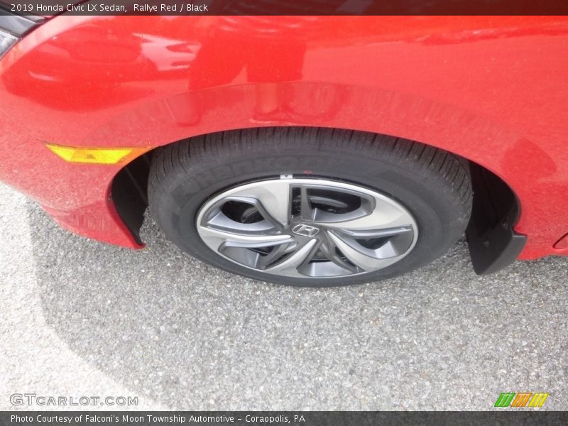 Rallye Red / Black 2019 Honda Civic LX Sedan