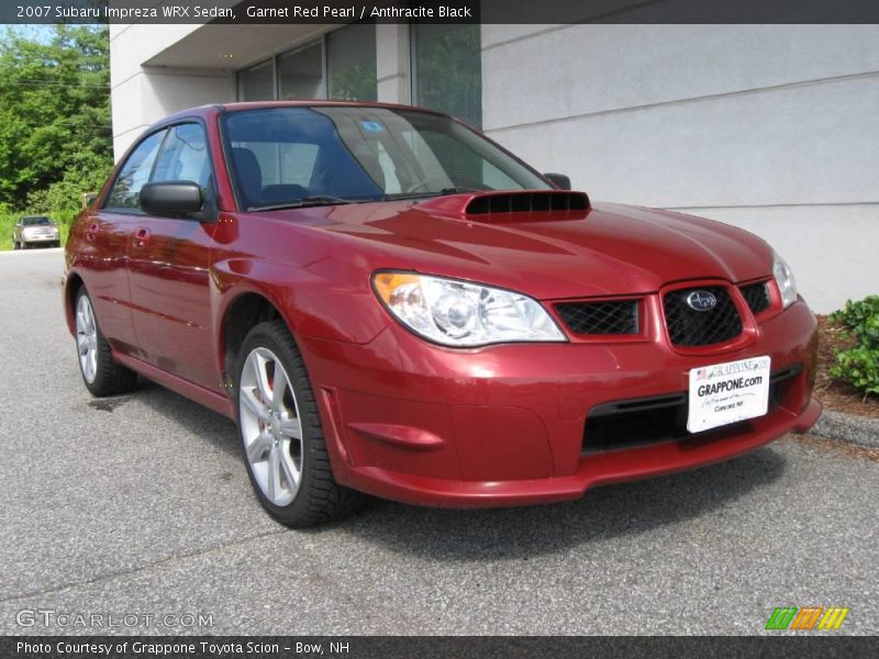 Garnet Red Pearl / Anthracite Black 2007 Subaru Impreza WRX Sedan