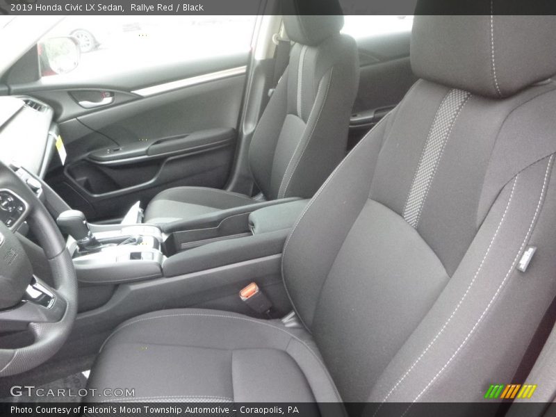 Rallye Red / Black 2019 Honda Civic LX Sedan