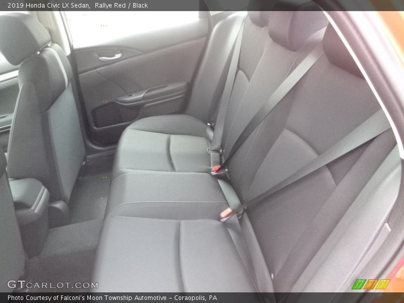 Rallye Red / Black 2019 Honda Civic LX Sedan