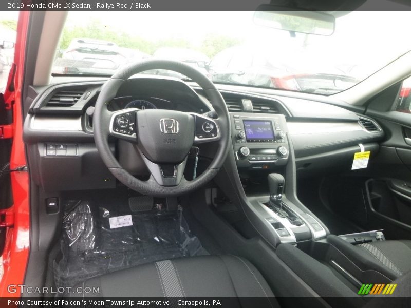 Rallye Red / Black 2019 Honda Civic LX Sedan