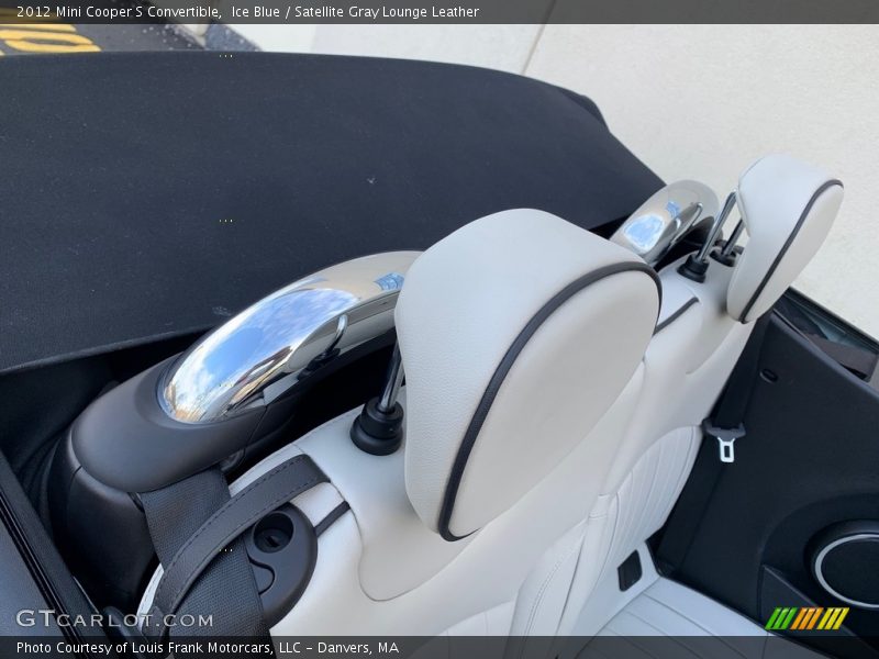 Ice Blue / Satellite Gray Lounge Leather 2012 Mini Cooper S Convertible