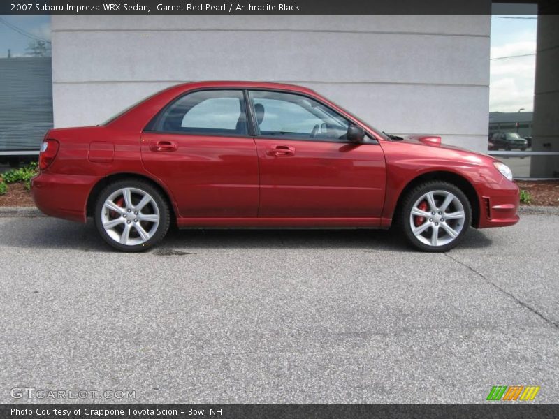 Garnet Red Pearl / Anthracite Black 2007 Subaru Impreza WRX Sedan