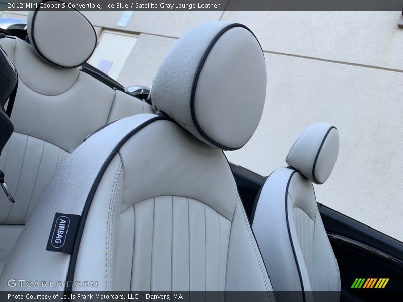 Ice Blue / Satellite Gray Lounge Leather 2012 Mini Cooper S Convertible