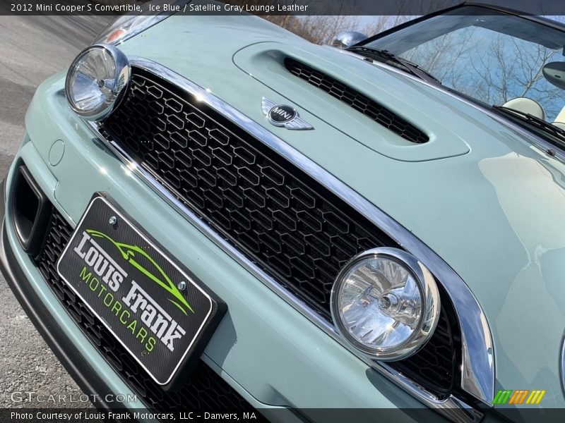 Ice Blue / Satellite Gray Lounge Leather 2012 Mini Cooper S Convertible