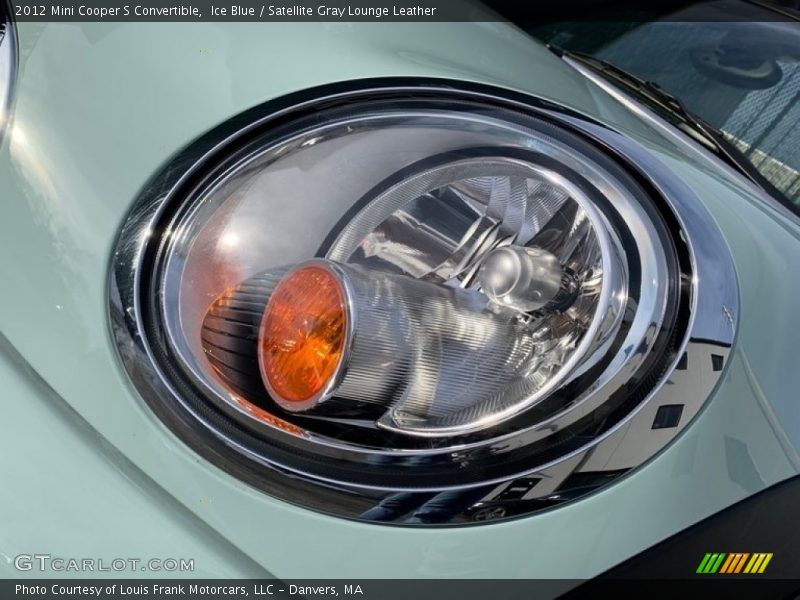 Ice Blue / Satellite Gray Lounge Leather 2012 Mini Cooper S Convertible