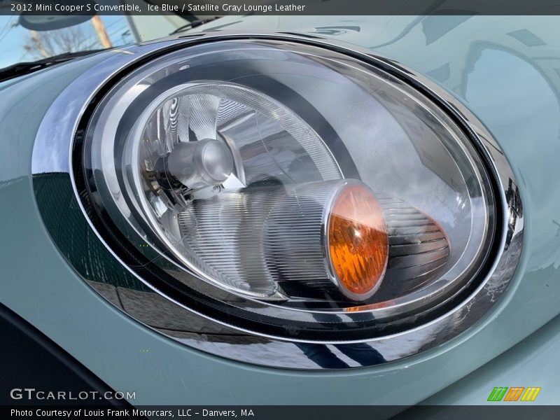 Ice Blue / Satellite Gray Lounge Leather 2012 Mini Cooper S Convertible