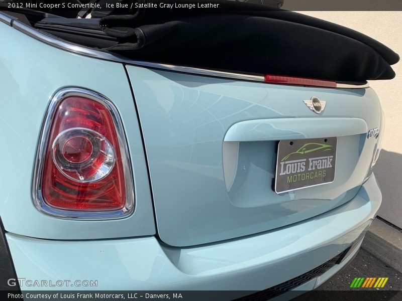 Ice Blue / Satellite Gray Lounge Leather 2012 Mini Cooper S Convertible