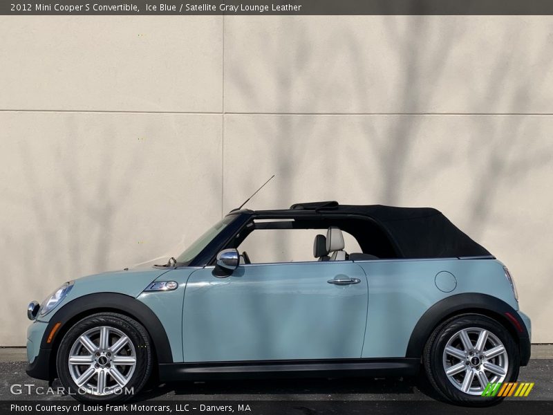 Ice Blue / Satellite Gray Lounge Leather 2012 Mini Cooper S Convertible