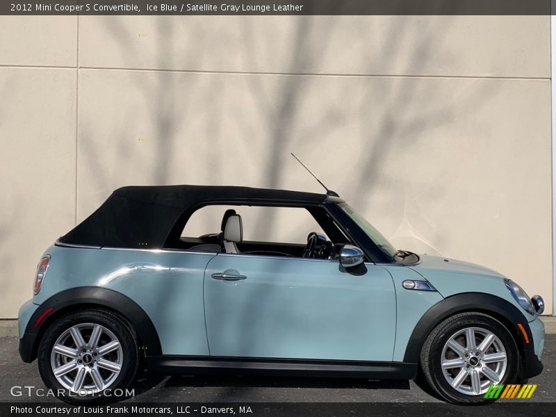 Ice Blue / Satellite Gray Lounge Leather 2012 Mini Cooper S Convertible