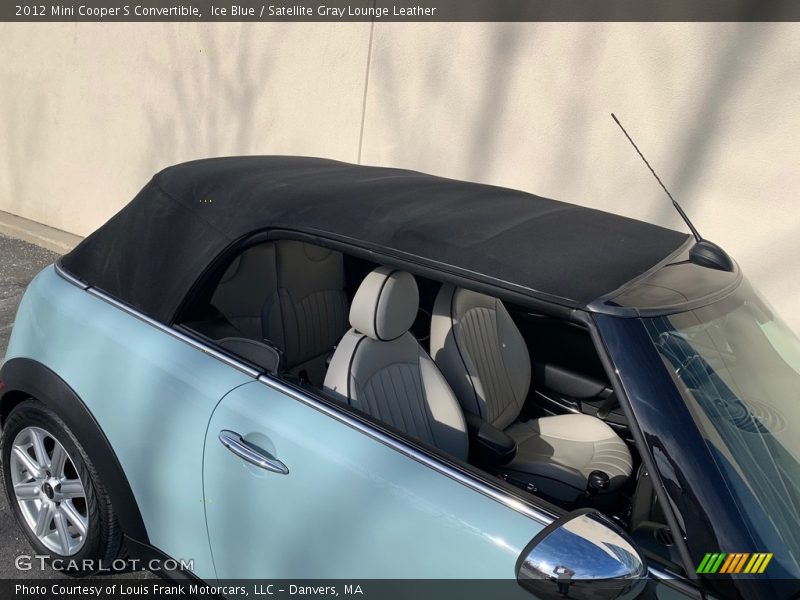 Ice Blue / Satellite Gray Lounge Leather 2012 Mini Cooper S Convertible