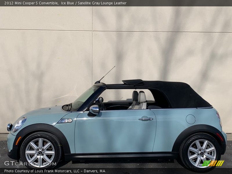 Ice Blue / Satellite Gray Lounge Leather 2012 Mini Cooper S Convertible