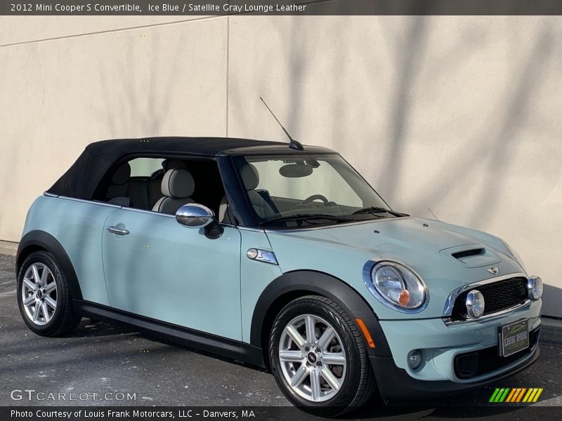 Ice Blue / Satellite Gray Lounge Leather 2012 Mini Cooper S Convertible