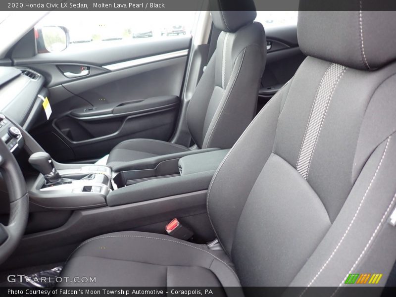 Molten Lava Pearl / Black 2020 Honda Civic LX Sedan