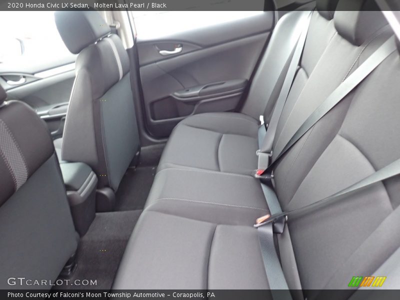 Molten Lava Pearl / Black 2020 Honda Civic LX Sedan