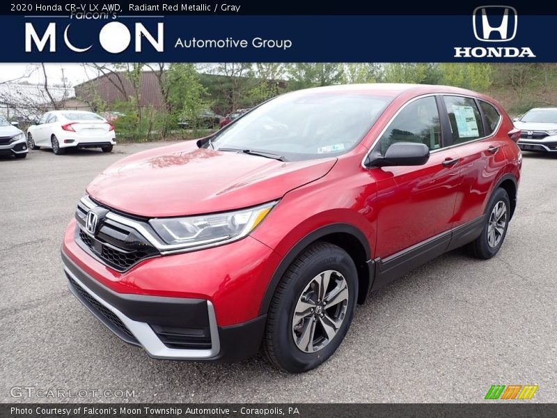 Radiant Red Metallic / Gray 2020 Honda CR-V LX AWD