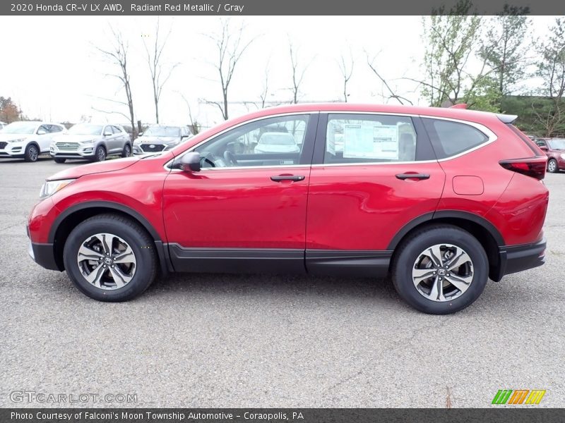 Radiant Red Metallic / Gray 2020 Honda CR-V LX AWD