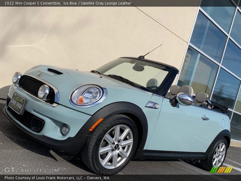 Ice Blue / Satellite Gray Lounge Leather 2012 Mini Cooper S Convertible