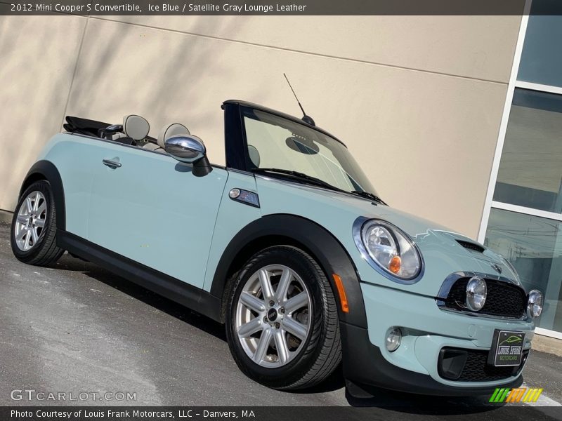 Ice Blue / Satellite Gray Lounge Leather 2012 Mini Cooper S Convertible