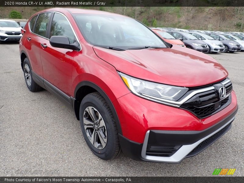 Radiant Red Metallic / Gray 2020 Honda CR-V LX AWD