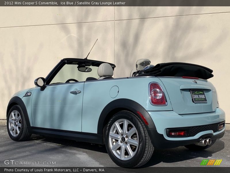 Ice Blue / Satellite Gray Lounge Leather 2012 Mini Cooper S Convertible