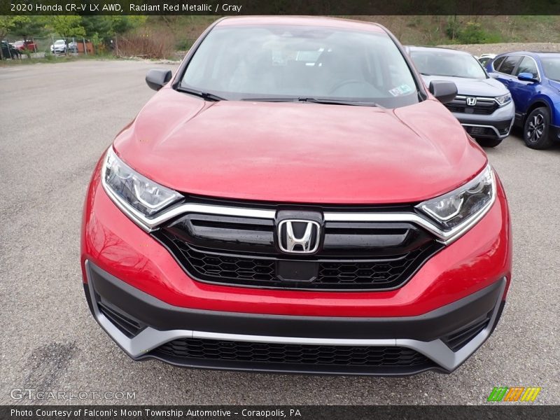 Radiant Red Metallic / Gray 2020 Honda CR-V LX AWD