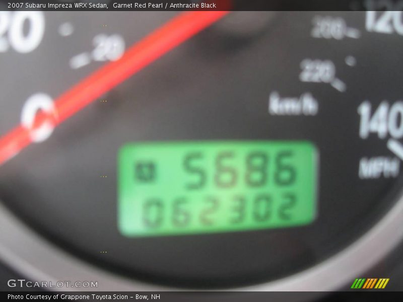 Garnet Red Pearl / Anthracite Black 2007 Subaru Impreza WRX Sedan