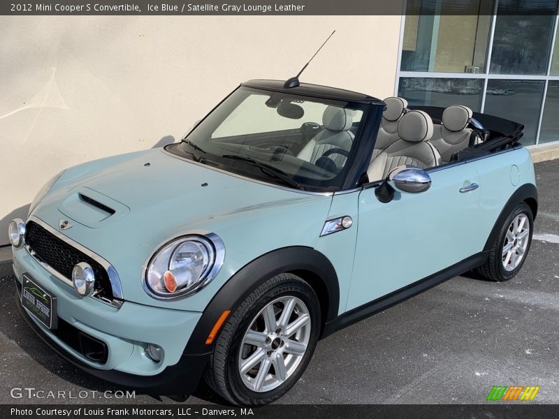 Ice Blue / Satellite Gray Lounge Leather 2012 Mini Cooper S Convertible
