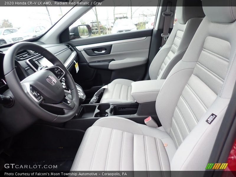 Radiant Red Metallic / Gray 2020 Honda CR-V LX AWD