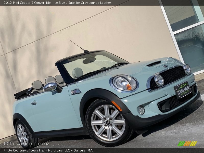 Ice Blue / Satellite Gray Lounge Leather 2012 Mini Cooper S Convertible