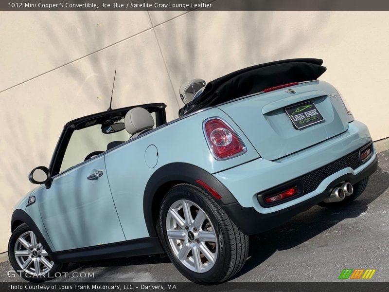 Ice Blue / Satellite Gray Lounge Leather 2012 Mini Cooper S Convertible