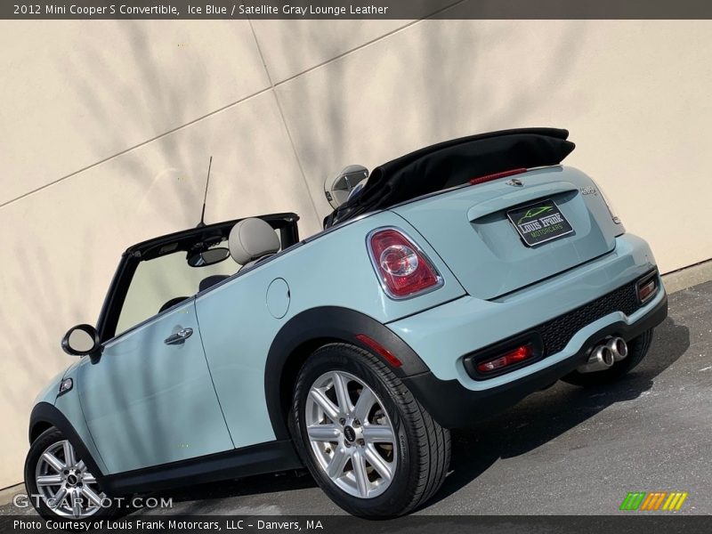 Ice Blue / Satellite Gray Lounge Leather 2012 Mini Cooper S Convertible