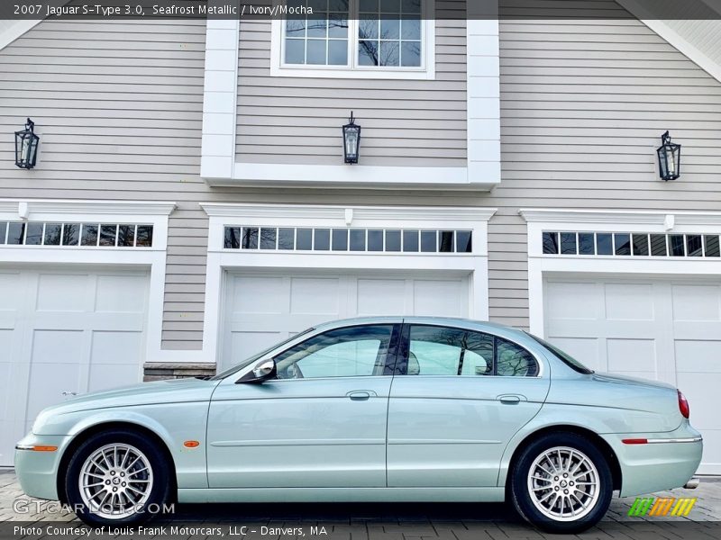 Seafrost Metallic / Ivory/Mocha 2007 Jaguar S-Type 3.0
