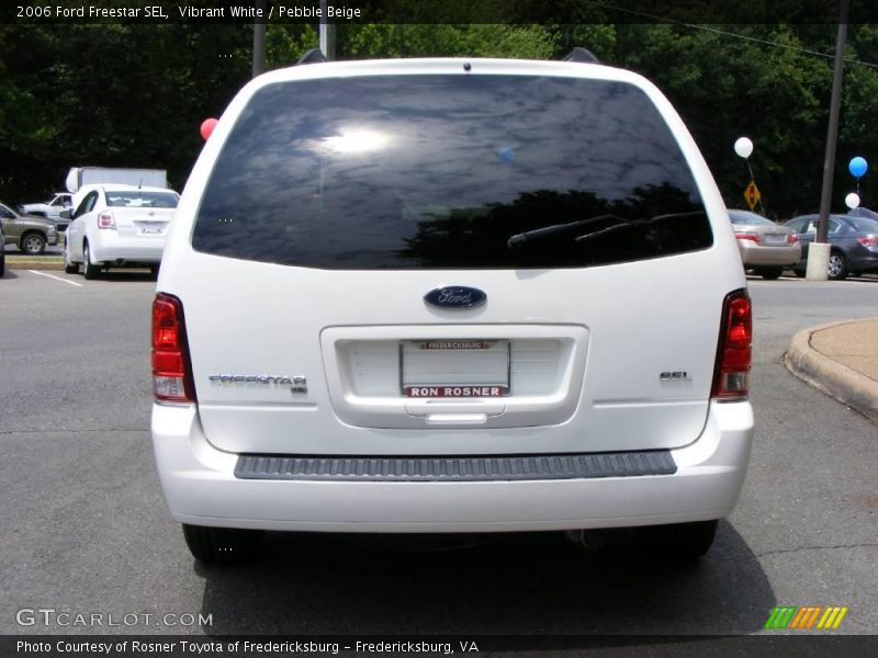 Vibrant White / Pebble Beige 2006 Ford Freestar SEL