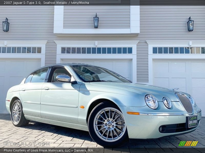 Seafrost Metallic / Ivory/Mocha 2007 Jaguar S-Type 3.0