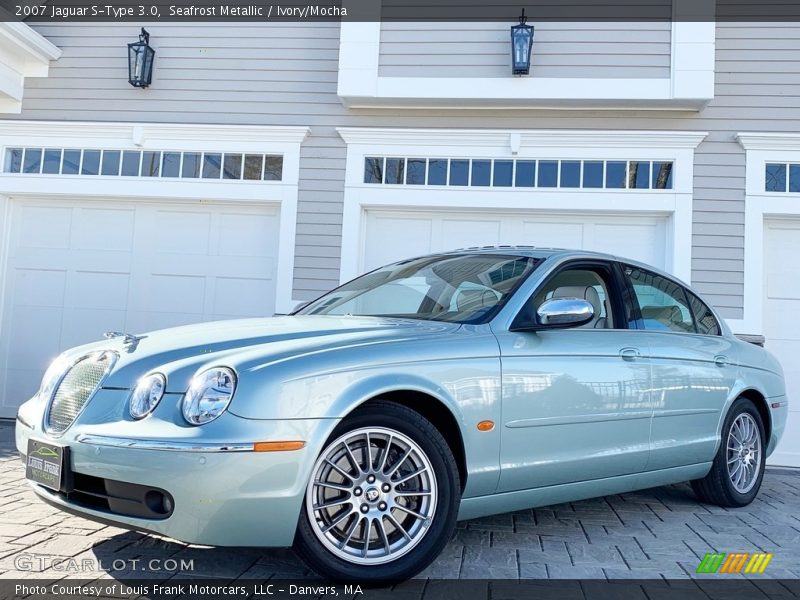 Seafrost Metallic / Ivory/Mocha 2007 Jaguar S-Type 3.0