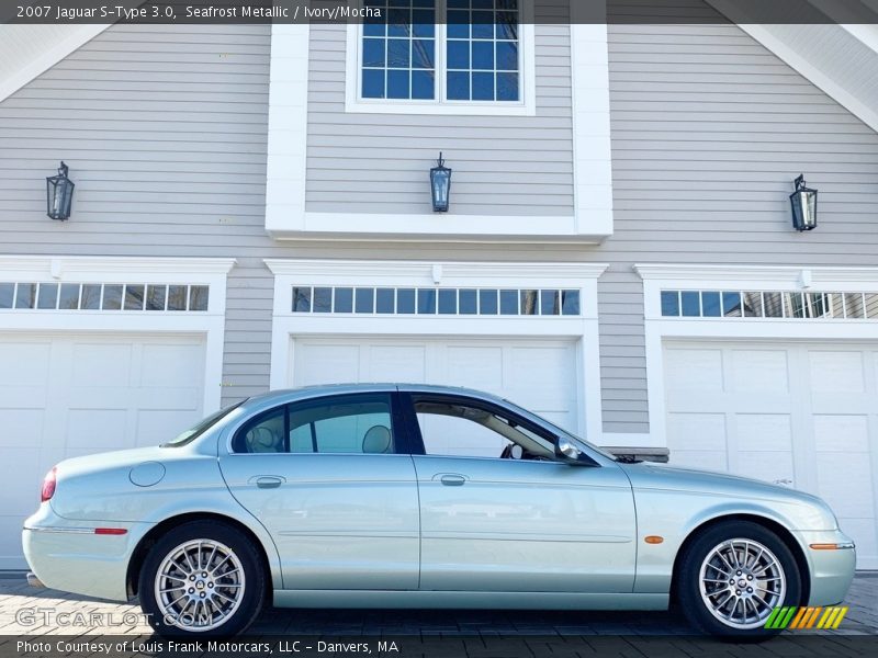 Seafrost Metallic / Ivory/Mocha 2007 Jaguar S-Type 3.0