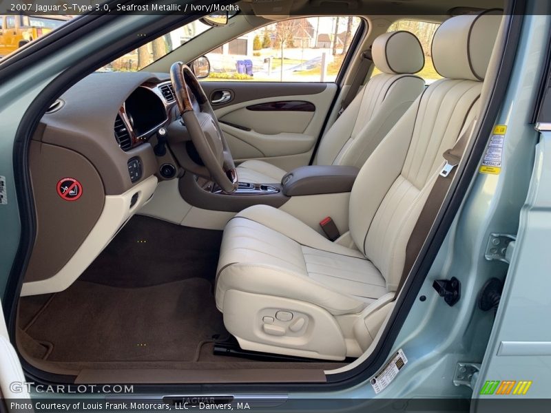 Seafrost Metallic / Ivory/Mocha 2007 Jaguar S-Type 3.0
