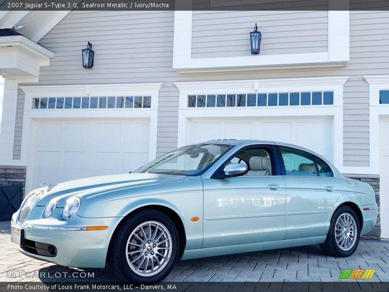 Seafrost Metallic / Ivory/Mocha 2007 Jaguar S-Type 3.0