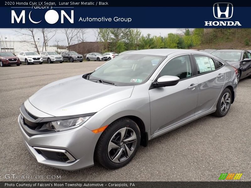 Lunar Silver Metallic / Black 2020 Honda Civic LX Sedan
