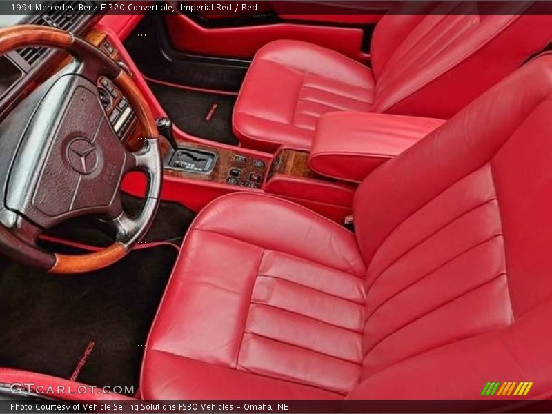  1994 E 320 Convertible Red Interior