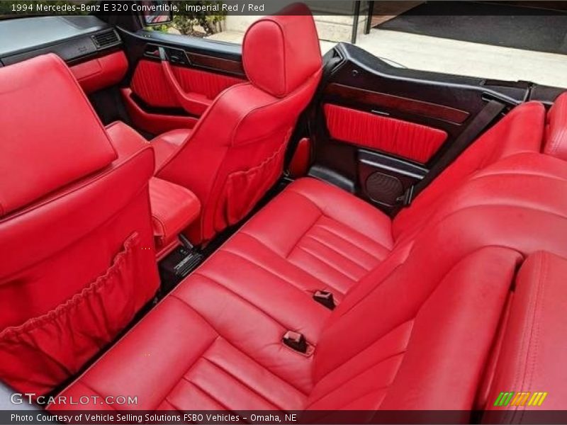 Rear Seat of 1994 E 320 Convertible