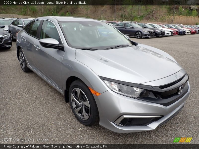 Lunar Silver Metallic / Black 2020 Honda Civic LX Sedan