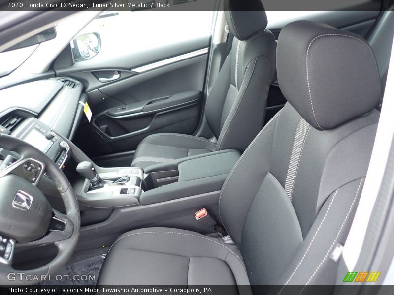 Lunar Silver Metallic / Black 2020 Honda Civic LX Sedan