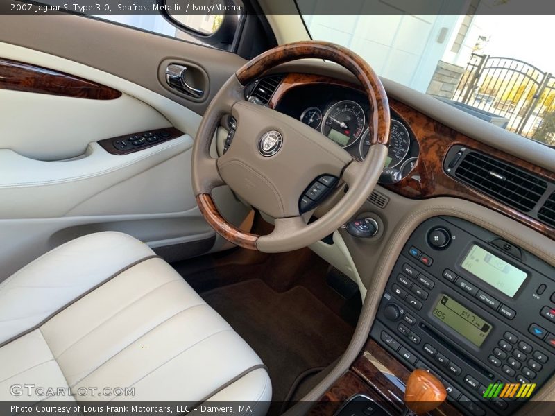 Seafrost Metallic / Ivory/Mocha 2007 Jaguar S-Type 3.0