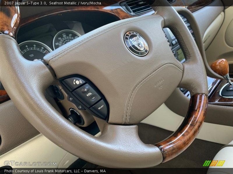 Seafrost Metallic / Ivory/Mocha 2007 Jaguar S-Type 3.0