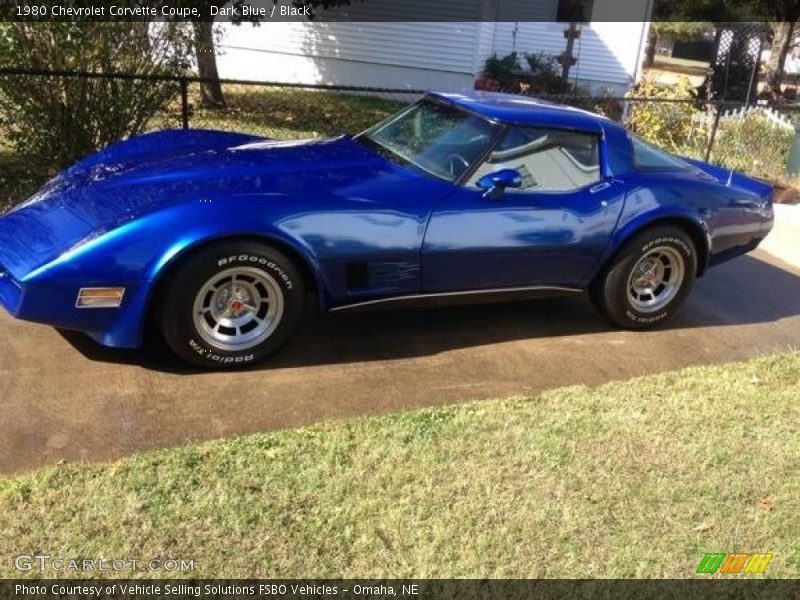Dark Blue / Black 1980 Chevrolet Corvette Coupe