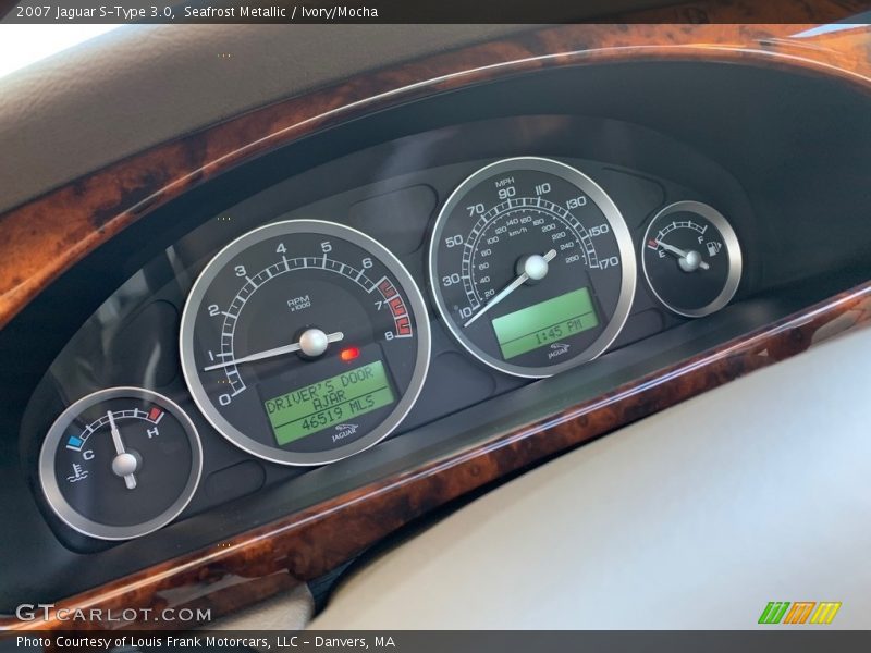 Seafrost Metallic / Ivory/Mocha 2007 Jaguar S-Type 3.0
